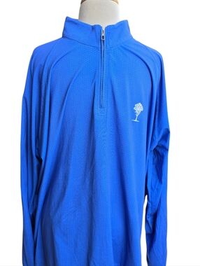 Holderness & Bourne Pullover Mens XXL Royal Blue 1/4 Zip The WBalfour Golf